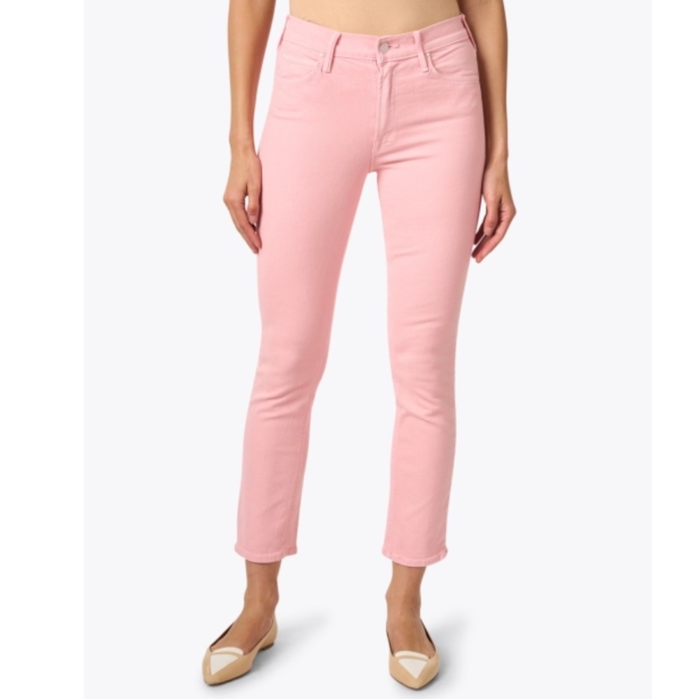 MOTHER Women's Straight Leg Jeans in Pink